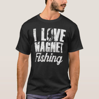 マグネット魚釣りマグネット漁師フィッシャー大好き Tシャツ