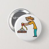 マグネット魚釣り 缶バッジ (正面&裏面)