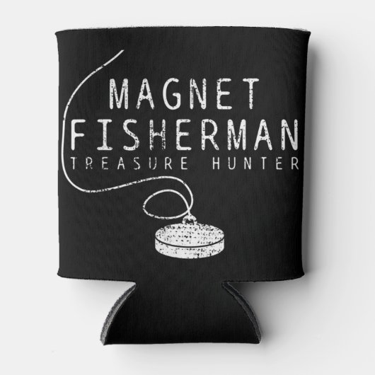 マグネット魚釣りTシャツメタルTシャツギフトティーコイン 缶クーラー (正面)