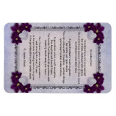 マグネット4"x6"の冷蔵に「おばあちゃん」の詩 マグネット (横)