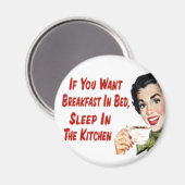 マグネット – おもしろいレトロハウスワイザードブレックファースト (正面/裏面)