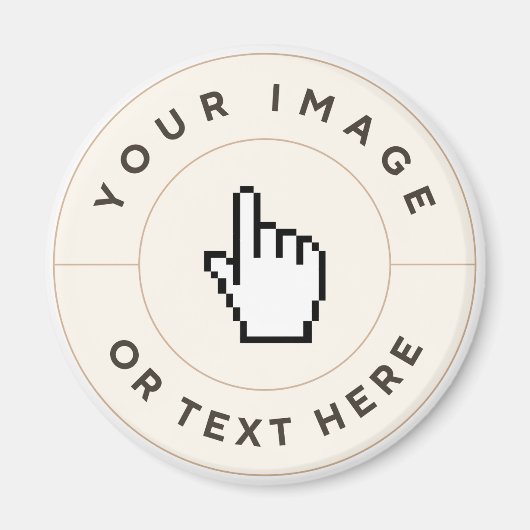 マグネット – カスタム文字(イメージの追加) (正面)