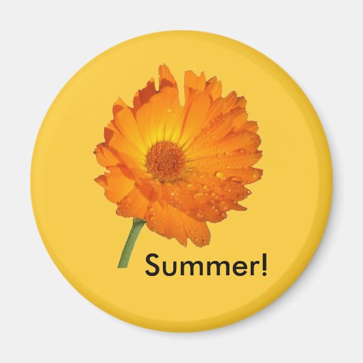 マグネット – カレンデュラ（茎） (正面)