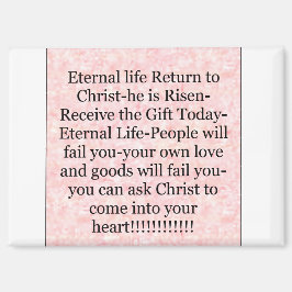 マグネット「ギフト今日の永遠の命」 マグネット