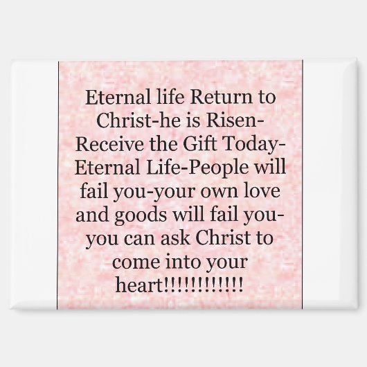 マグネット「ギフト今日の永遠の命」 マグネット (正面)