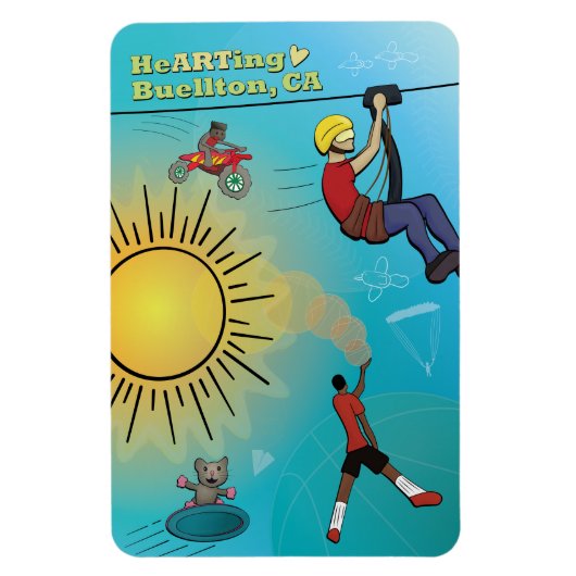 マグネット – スポーティな空 (縦)