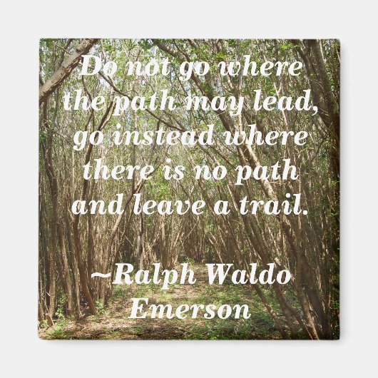 マグネット：ツリー感動的パス付き/... カスタマイズ -  マグネット (正面)