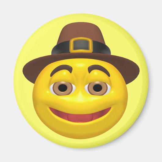 マグネット – ハッピーサンクスギビング巡礼者 (正面)