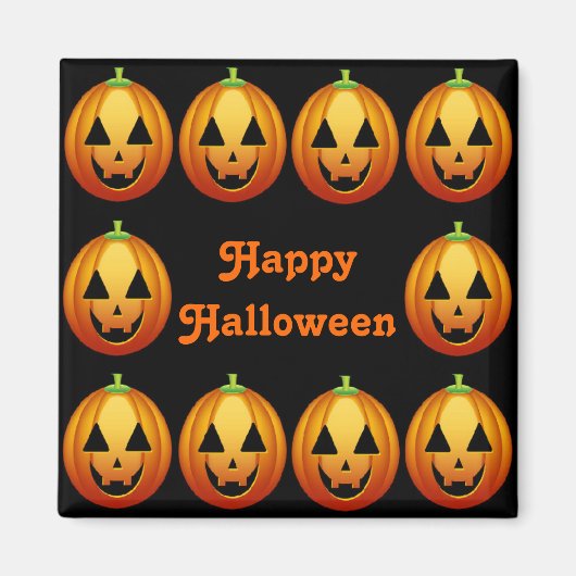 マグネット ハッピー ハロウィン パンプキン (正面)