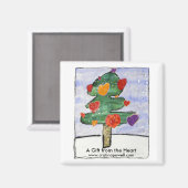 マグネット – ハートからのプレゼント (正面/裏面)