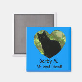 マグネット – ハートフレーム（名前あり） (正面/裏面)