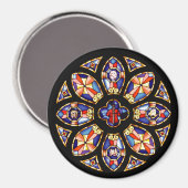 マグネット「バラ窓」 マグネット (正面/裏面)