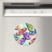 マグネット – ビーチサンダルポップ・アートのアート (インサイチュ (食洗機))