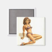 マグネット – ピン=アップガール (正面/裏面)