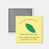 マグネット – ファミリーツリーの新しいリーフ (正面/裏面)