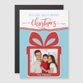 マグネット!フォトメリークリスマスフラットグリーティングカード (正面/裏面)