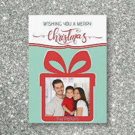 マグネット!フォトメリークリスマスフラットグリーティングカード