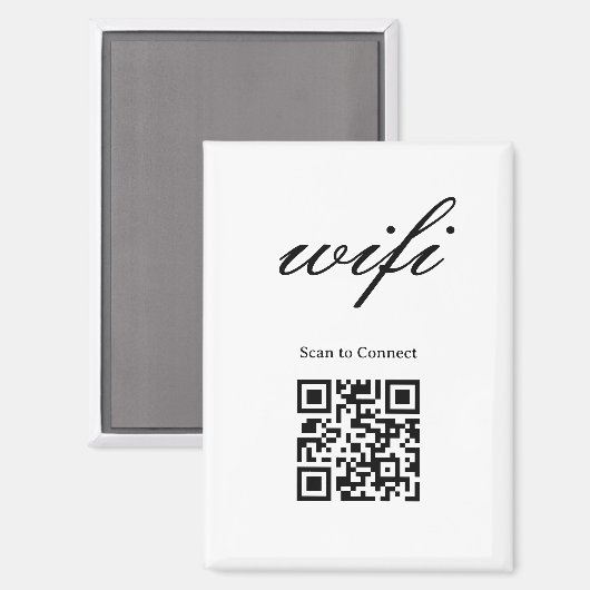 マグネット | モダンWi-Fi QRコード (正面/裏面)
