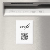 マグネット | モダンWi-Fi QRコード (インサイチュ (食洗機))