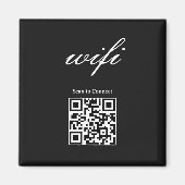 マグネット | モダンWi-Fi QRコード (正面)