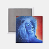 マグネット、ライオン、私のハート マグネット (正面/裏面)