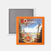 マグネット～ヴィンテージ旅行土産ケベック・カナダ マグネット (正面/裏面)