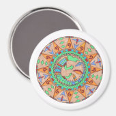 マグネット、南西先住民マンダラ マグネット (正面/裏面)