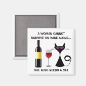 マグネット – 女性はワイ生き延びンできない (正面/裏面)