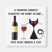 マグネット – 女性はワイ生き延びンできない (正面)