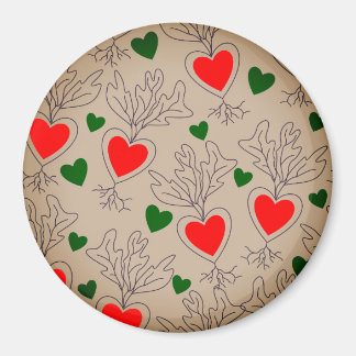 マグネット:幸せな庭師または愛で成長。 マグネット