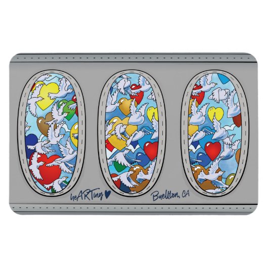 マグネット – 愛する鳥 (横)