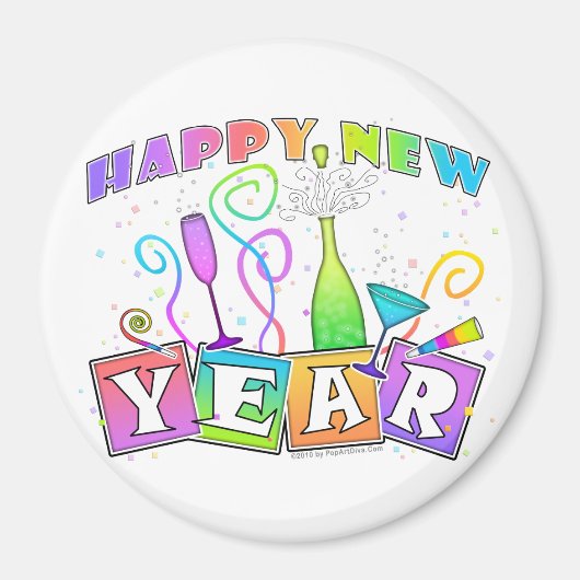 マグネット – 新年おめでとう (正面)