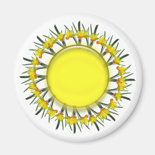 マグネット – 水仙リングや輪 (正面)