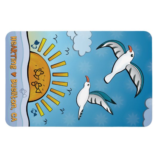 マグネット – 海抜 (横)