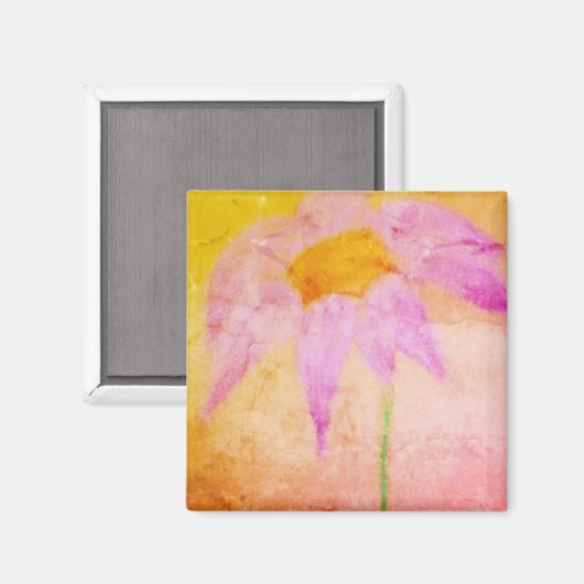 マグネット:禅の鮮やかなラベンダーの花 マグネット (正面/裏面)