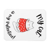 マグネット – 私の猫はバレンタイン (横)