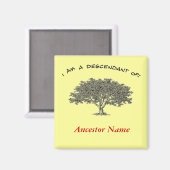 マグネット – 系図学ツリー (正面/裏面)