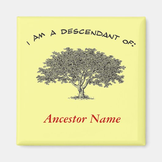 マグネット – 系図学ツリー (正面)