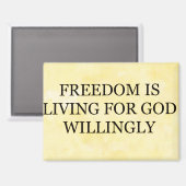 マグネット「自由とは マグネット (正面/裏面)