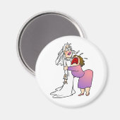 マグネット：花嫁マグネットの若い母 マグネット (正面/裏面)