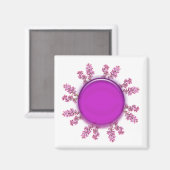 マグネット – 薄紫リングや輪 (正面/裏面)