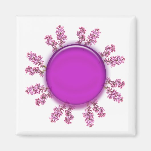 マグネット – 薄紫リングや輪 (正面)