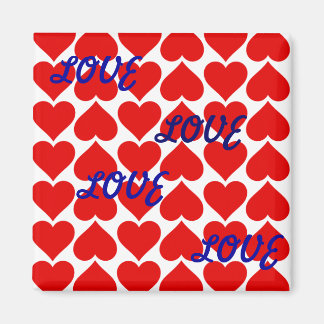 マグネット – 赤いハート – 愛の愛