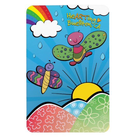 マグネット – 雨を愛する – Buelton.Art (縦)