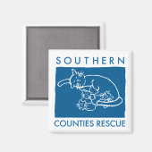 マグネット（青いロゴ） マグネット (正面/裏面)