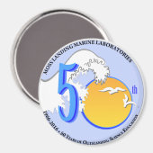 マグネット（3インチラウンド）: MLML 50th wave/sun マグネット (正面/裏面)