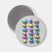 マグネット – 3D形状 (正面/裏面)