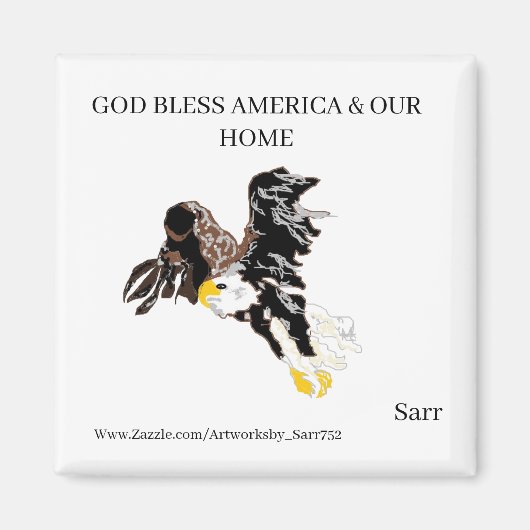 マグネット: AMERICAN BALD AGLE マグネット (正面)