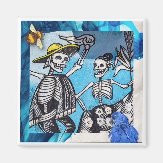 マグネット「Dia de muertos」 – 上可尼 マグネット (正面)