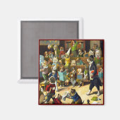 マグネット:Dog School by Louis Wain マグネット (正面/裏面)